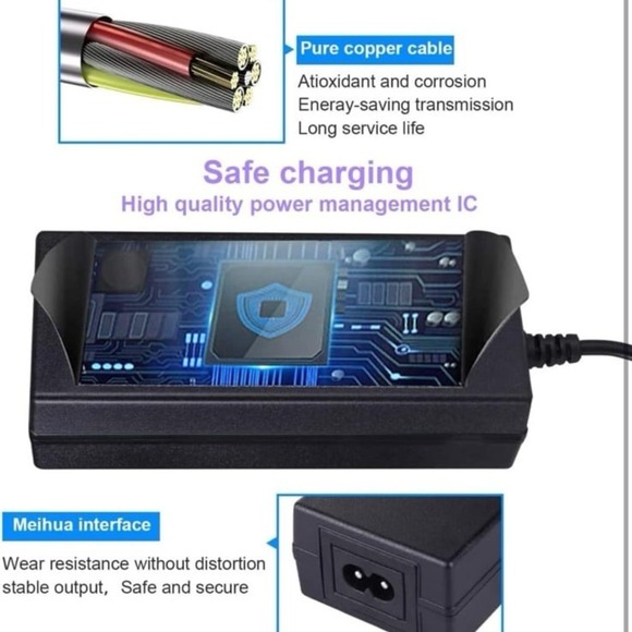 42V 2A Power Adapter for Bird & Lime Charger - Bird, Skip, Lime, Lime-S, Skip, S - Picture 3 of 10
